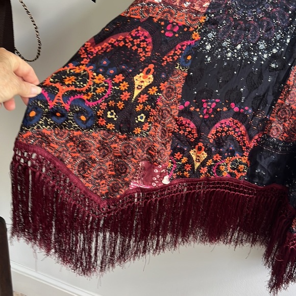 Free People Sweet Dreams Scarf Maxi Skirt NWT Size 2 - Picture 9 of 15